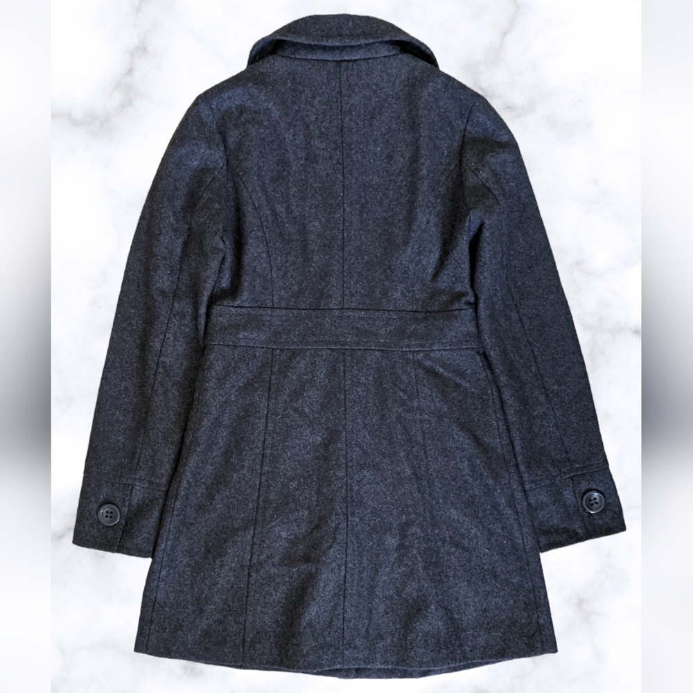 Tulle Gray Wool Pea Coat - Picture 2 of 2